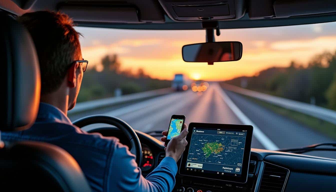 Illustration: Principe de fonctionnement du tracking des camions connectés