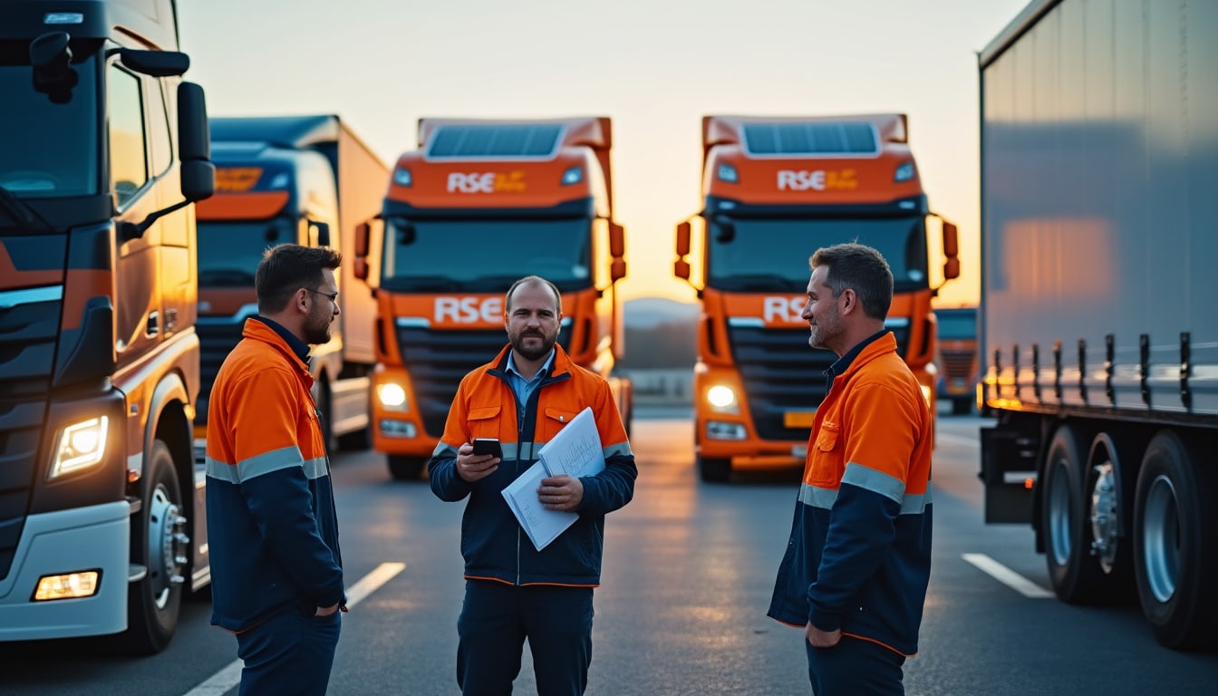 Illustration: Définition et enjeux de la RSE dans le transport routier en PDF
