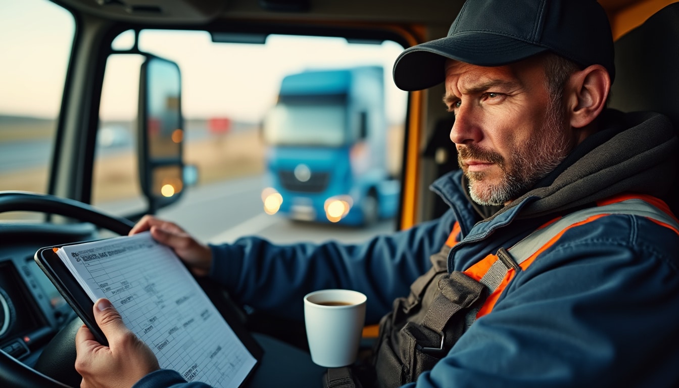 Illustration: Comment sont comptabilisées les heures et les temps de travail en contrat de 186 heures dans le transport routier ?