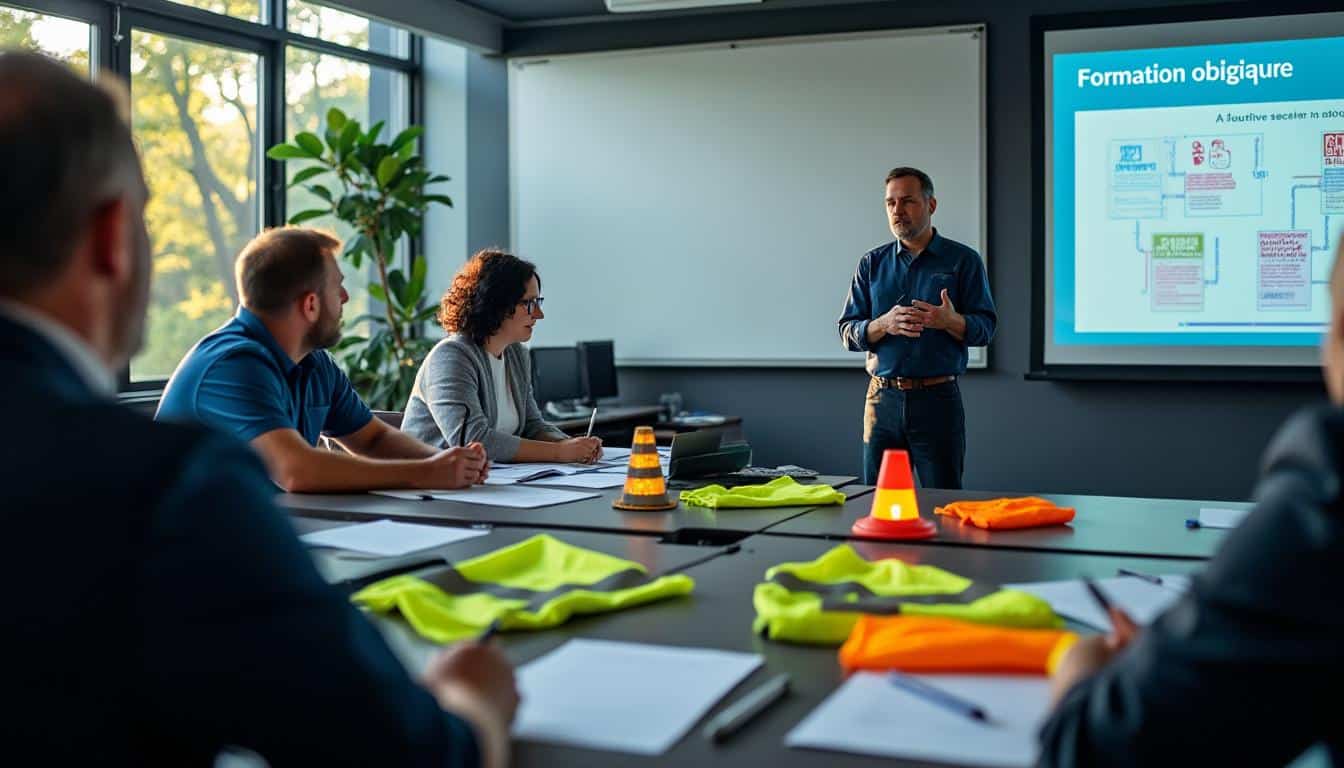 Illustration: Comprendre la formation à la sécurité du chauffeur de marchandise obligatoire : cadre légal et publics concernés