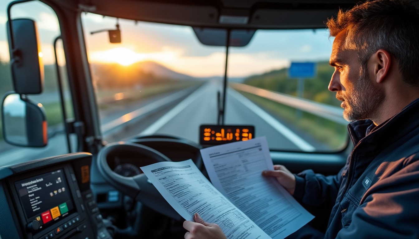 Illustration: Comprendre le tarif des frais de route du transport routier international en 2024