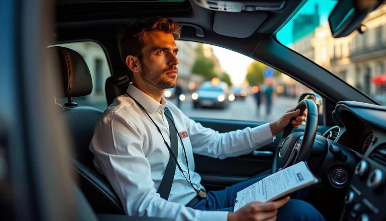 Illustration: Comment fonctionne le service pour évaluer le comportement des chauffeurs en France