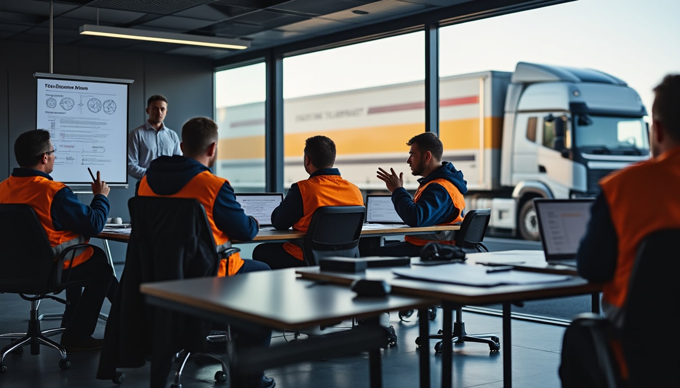 Illustration: Comprendre la formation continue obligatoire dans le secteur du transport