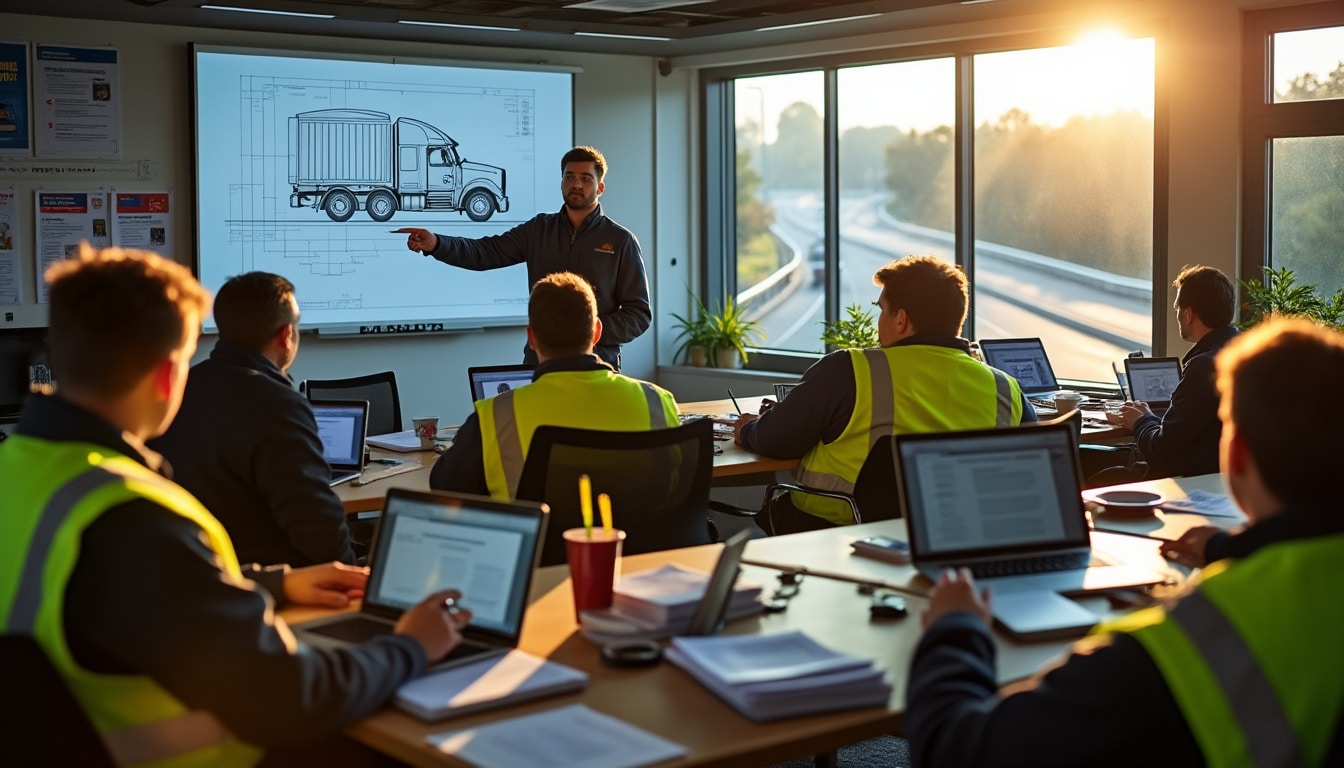 Illustration: Comprendre la formation initiale et la formation continue en transport routier