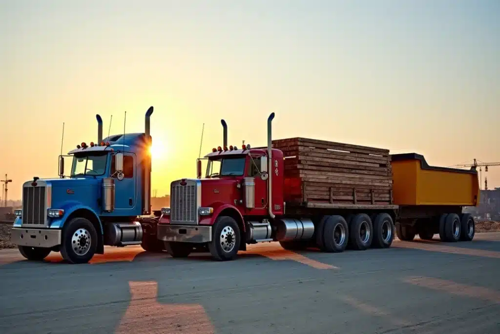 Tracteur routier, porteur ou benne : quel camion d'occasion choisir pour votre chantier