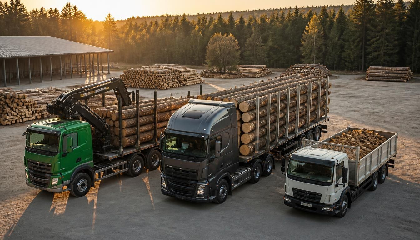 Illustration - Définir le bon camion pour le transport de bois selon votre activité